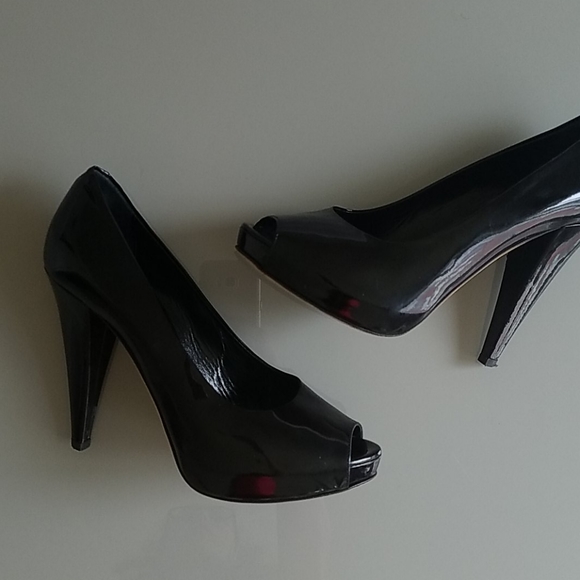Bally Patent Leather Peep-Toe Pumps - Picture 3 of 14